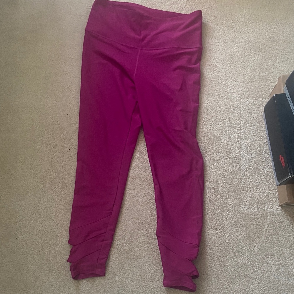 Old Navy Fuchsia High Rise Leggings with Go Dry Large-Tall